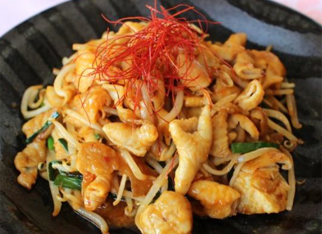 もつの味噌炒め