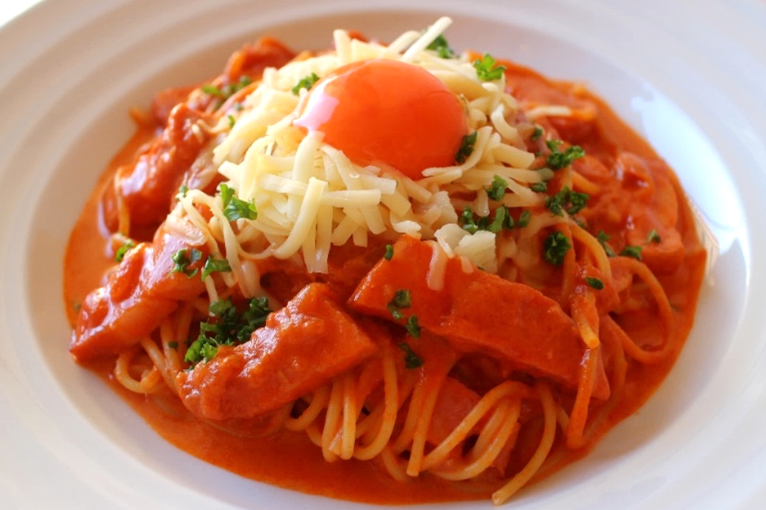 グリルベーコンのトマトカルボナーラ【NEW】